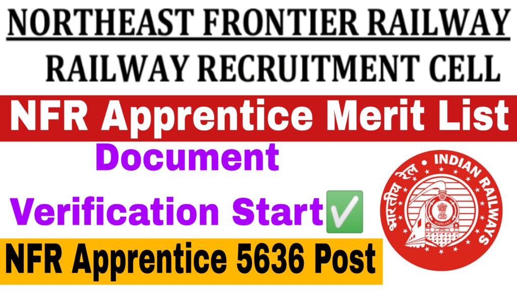 North East Frontier Railway Apprentice Result 2022