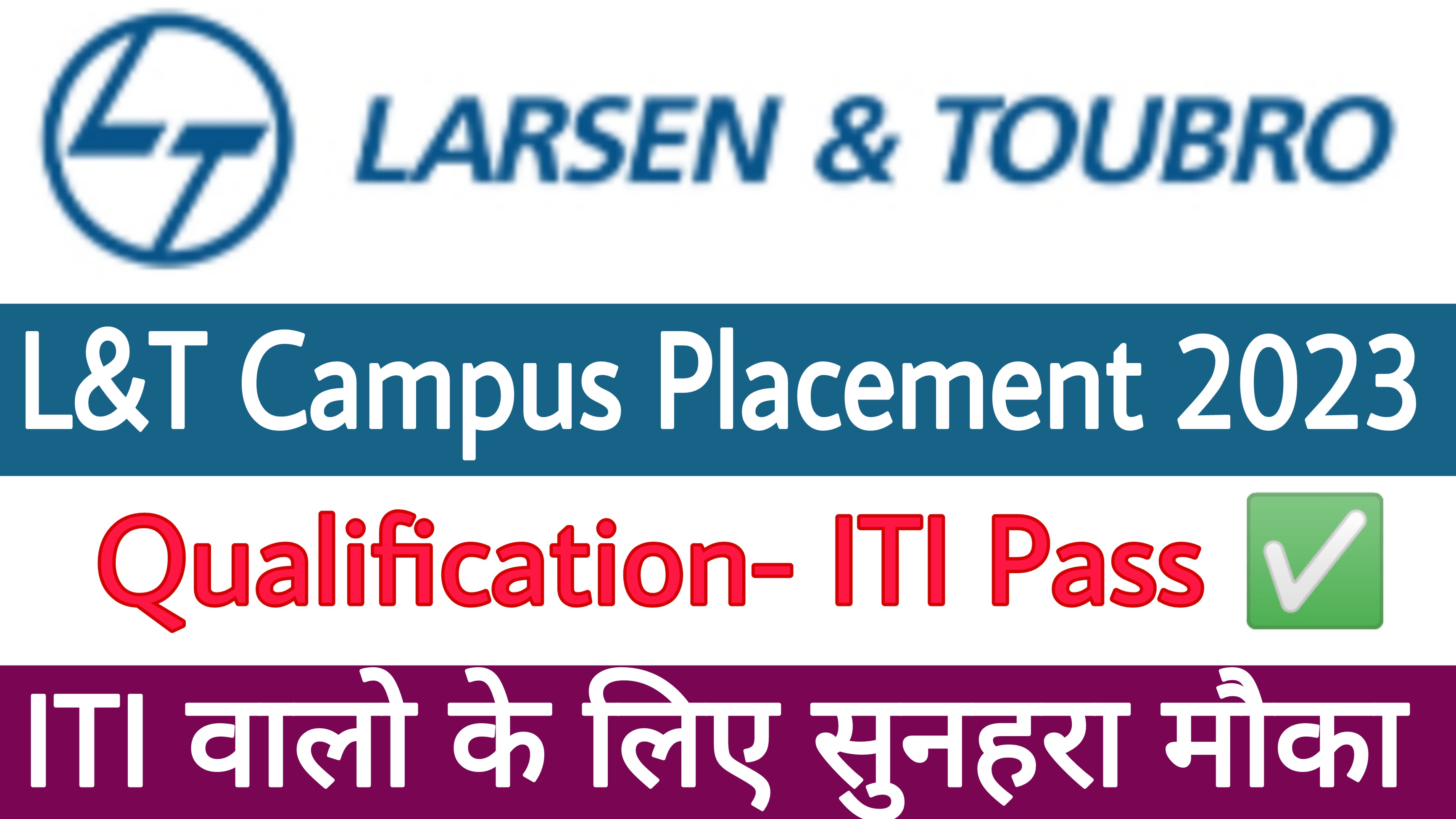 L&T Construction Company Campus Placement 2023