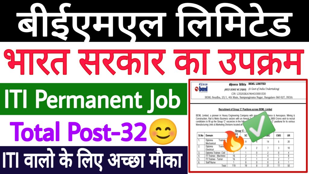 BEML Limited Recruitment 2023