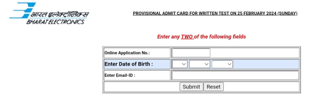 BEL Ghaziabad Technician Admit Card 2024 Download